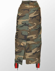 Ruth Camouflage High Waist Skirt